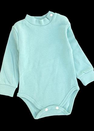 Боди-водолазка с длинным рукавом, футер тм "happy tot"