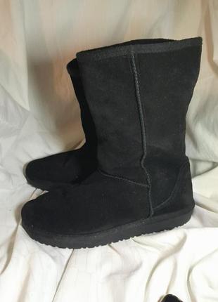 Черные высокие угги от бренда b2 unisex(размер 9/27,5см)