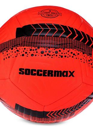 М'яч футбольний hybrid fifa fb-3113 №5 червоно-чорний (57569001), soccermax
