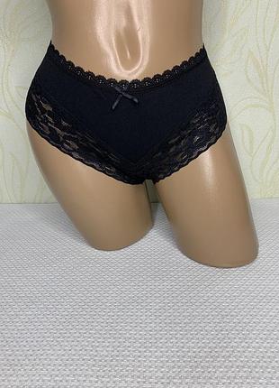 Трусики чорні,бавовна