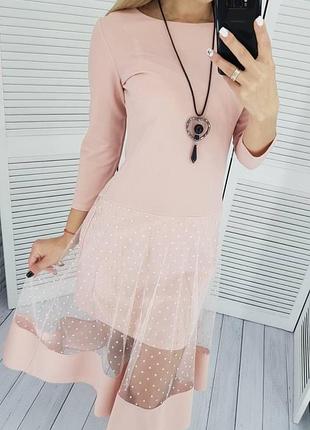 Сукня 146 персик