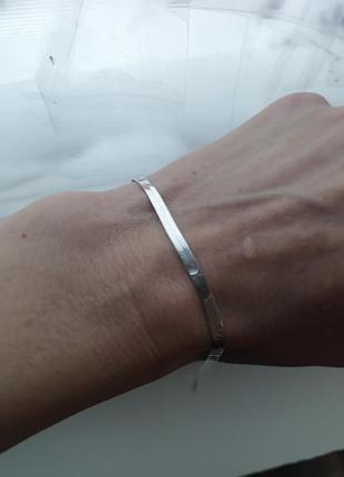 Браслет снейк змейка, 925 проба