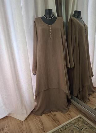 Комфортное платье 👗 большого размера