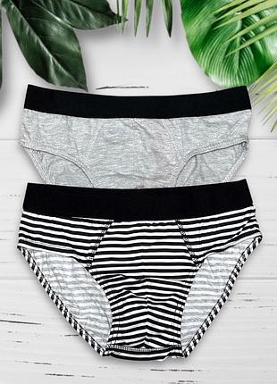 Набір 2 од. чоловічі бавовняні труси сліпи primark, xs.
