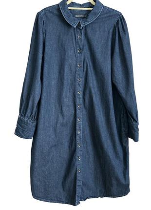 Джинсова сукня -сорочка