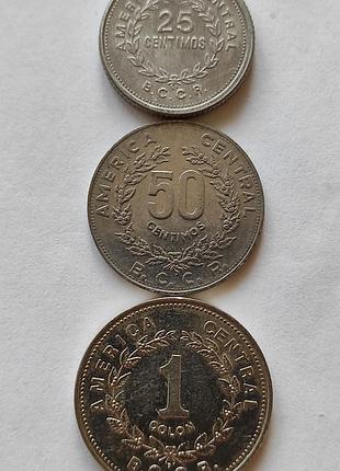 Подборка монет коста рики