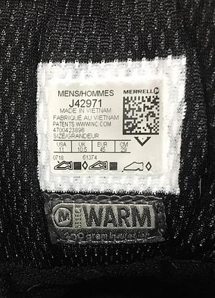 Взуття merrell thermo waterproof 200 gr indilation 8