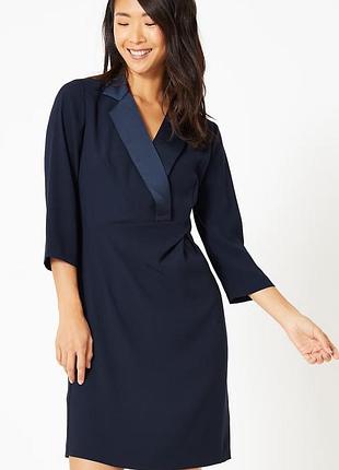 Сукня жіноча міді класична m&s xs синя