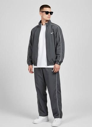 Мужской костюм nike из плащёвки в невероятном исполнении на молнии, спортивный костюм найк