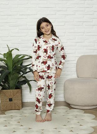 🐻піжама бавовняна в рубчик🐻