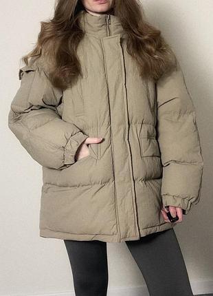 Куртка пуховик жіночий boohoo