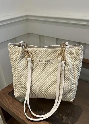 2025 стильна літня ткана жіноча сумка