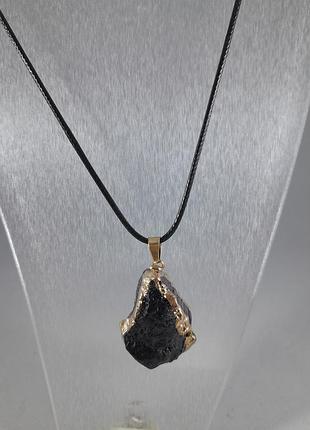 Подвеска из натурального черного турмалина 1 штука