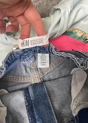 H&m комплект шорти топ для дівчинки 12-14 років 2