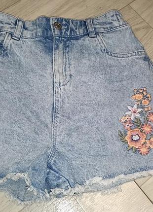 Шорти джинсові з вишивкою