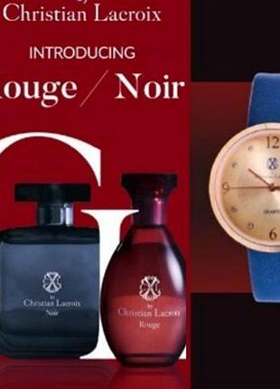 Набор christian lacroix rouge & noir ( часы в подарок)