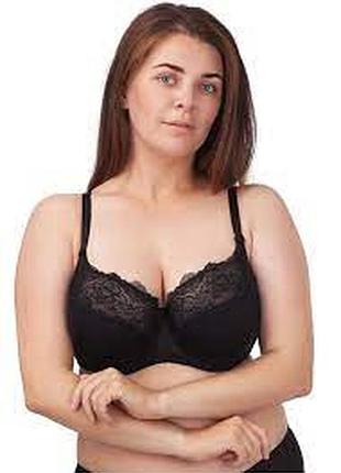 Бюстгальтер бюст бюстик лифчик чашка 85 е 38 е кружевной черный