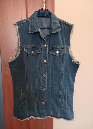 Жилетка джинсова