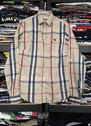 Жіноча сорочка рубашка в клітинку burberry розмір s