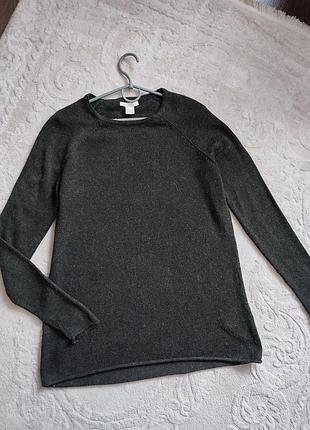 Свитер h&amp;m, цвет болотно-зеленый