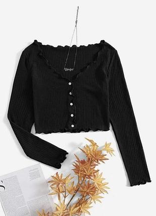 Женский топ в рубчик