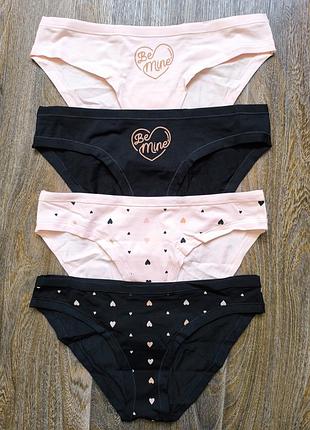 Изысканные хлопковые трусики, набор s,м,l,xl obrana/anabel arto