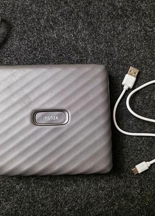 Фотопринтер fujifilm instax wide link mocha gray (б/в)