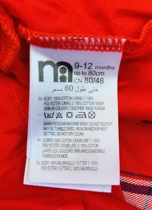 Новорічне плаття mothercare малятку 9-12 місяців.2 фото