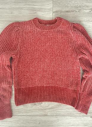 Теплий плюшевий светр від h&m