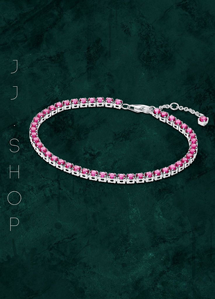 Серебряный браслет "розовое сияние" pandora (пандора) 591469c04