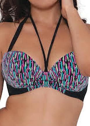Верх от купальника раздельного  бюст чашка 90 c 40 c черный на косточках curvy kate