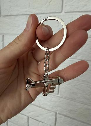 Брелок металевий літак