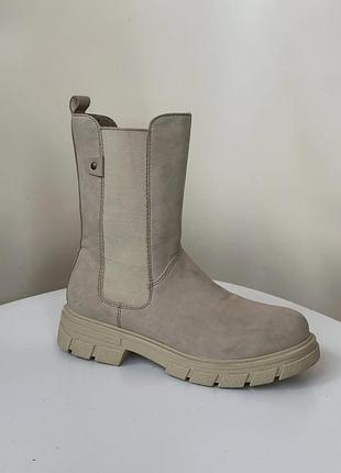 Челси женские rieker, 37 размер, сверху эко кожа, внутри утепленные