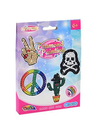 Детская алмазная мозаика "знаки" fg24030101b-2 фигурки-наклейки