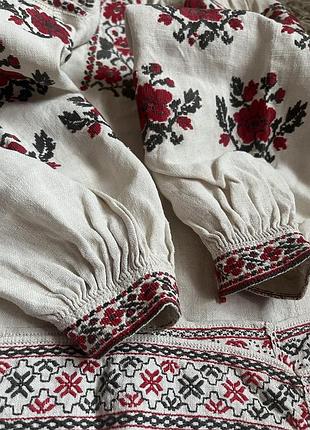 Старовинна вишиванка, сорочка вишивана льон