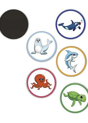Наліпки для привчання дитини до горщика "морські тварини" mgz-0732, 5 шт