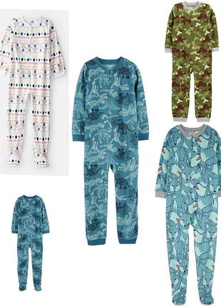 Флисовые человечки, ромперы carters, 6,7,8,10,12,14, теплая пижама
