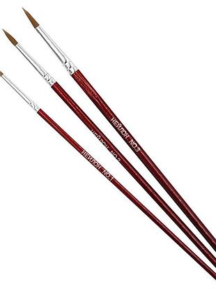 Набор художественных кистей ra-7686(dscn5030) в наборе 3 штуки