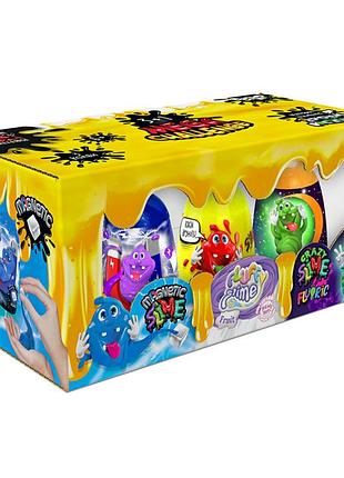 Вязкая масса "3 в 1" magnetic slime, "fluffy slime", "crazy slime fluoric" slm-14-01u цвета в ассортименте