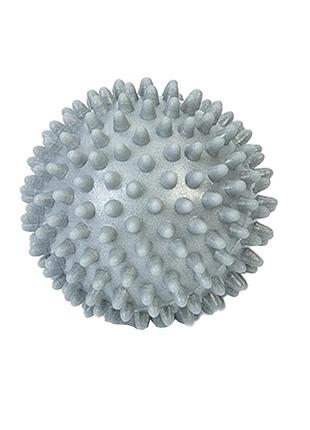 Мяч массажный ms 2096-1(silver) размер 7,5 см, серебряный