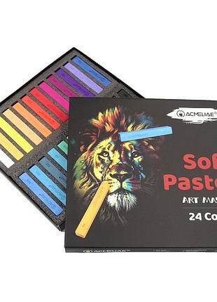 Набір м'якої пастелі "acmeliae" spc-24 в наборі 24 штуки