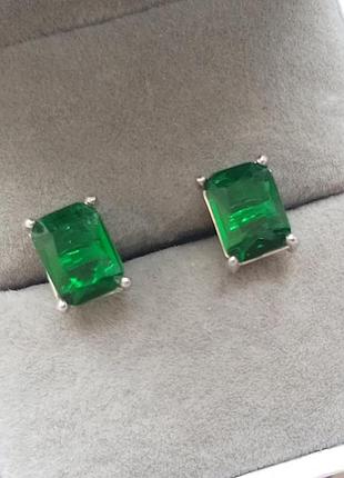 Изысканные серьги "emerald" 8