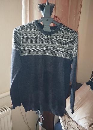 Теплая вязаная кофта