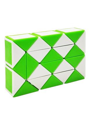 Игра-головоломка "змейка рубика" bambi 192(green), зеленый