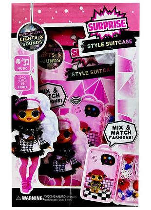 Детская кукла ph2006 с аксессуарами розовый