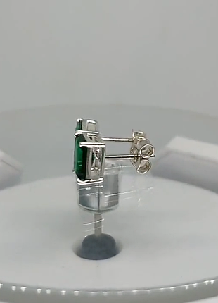 Изысканные серьги "emerald" 3