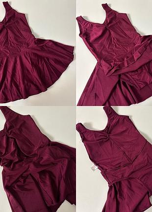 Купальник для танців зі спідничкою , акробатика, трико для занять спортом 122/128 зріст. 7/8 років