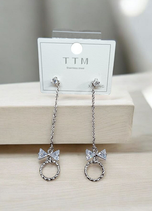 Серьги xuping родий