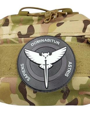 Патч / шеврон розвідка чорно-білий 3