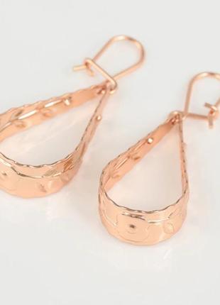 Серьги позолота4 фото
